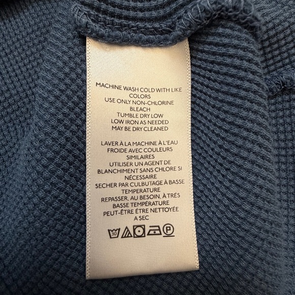 FREE PEOPLE We The Free Easy Does It Long Sleeve Thermal Tee Women’s Large - Picture 5 of 7